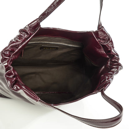 Saint Laurent Patent Belle de Jour Cabas Tote Amarena 5 of 7
