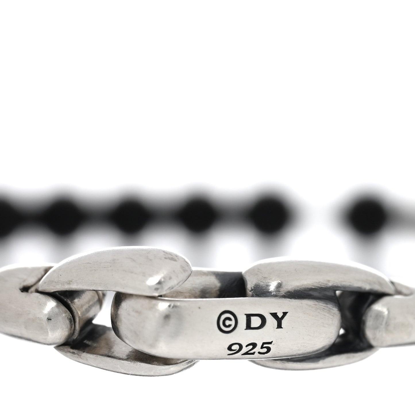 Sterling Silver Black Onyx Blue Sapphire 4mm Spiritual Beads Evil Eye Bracelet