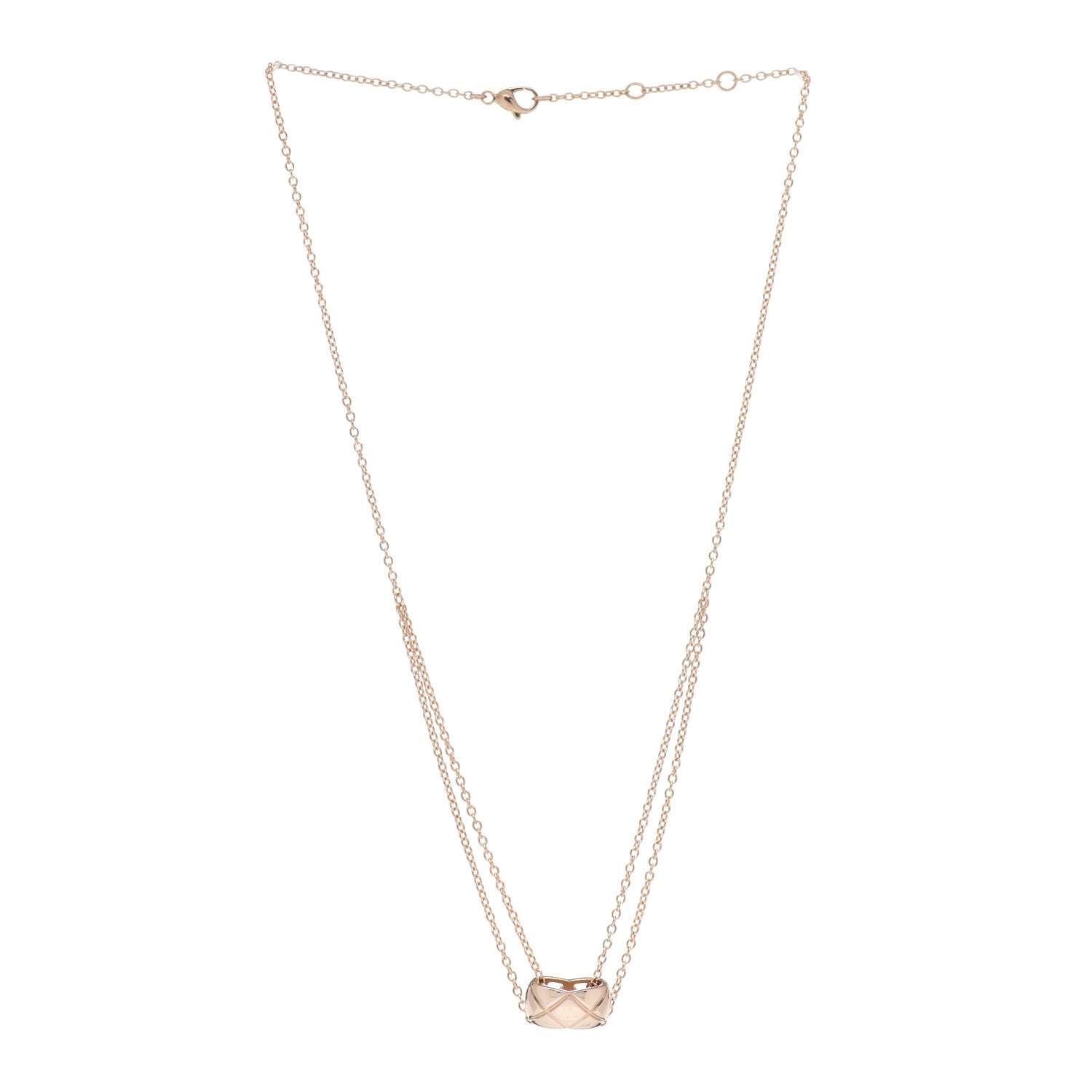 Chanel 18K Beige Gold Coco Crush Pendant Necklace 3 of 5