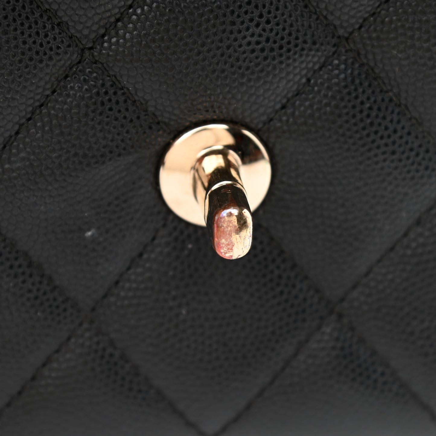 Caviar Quilted Small Business Affinity Flap Black