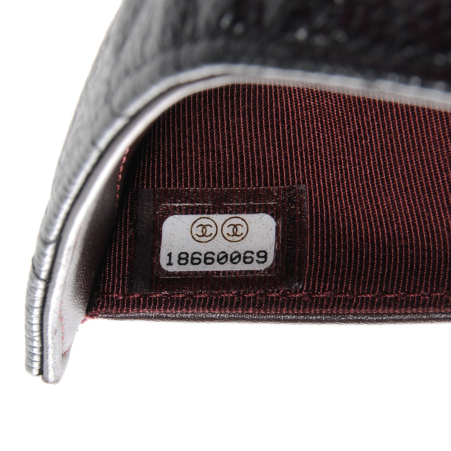 Caviar Quilted Long Flap Wallet Black