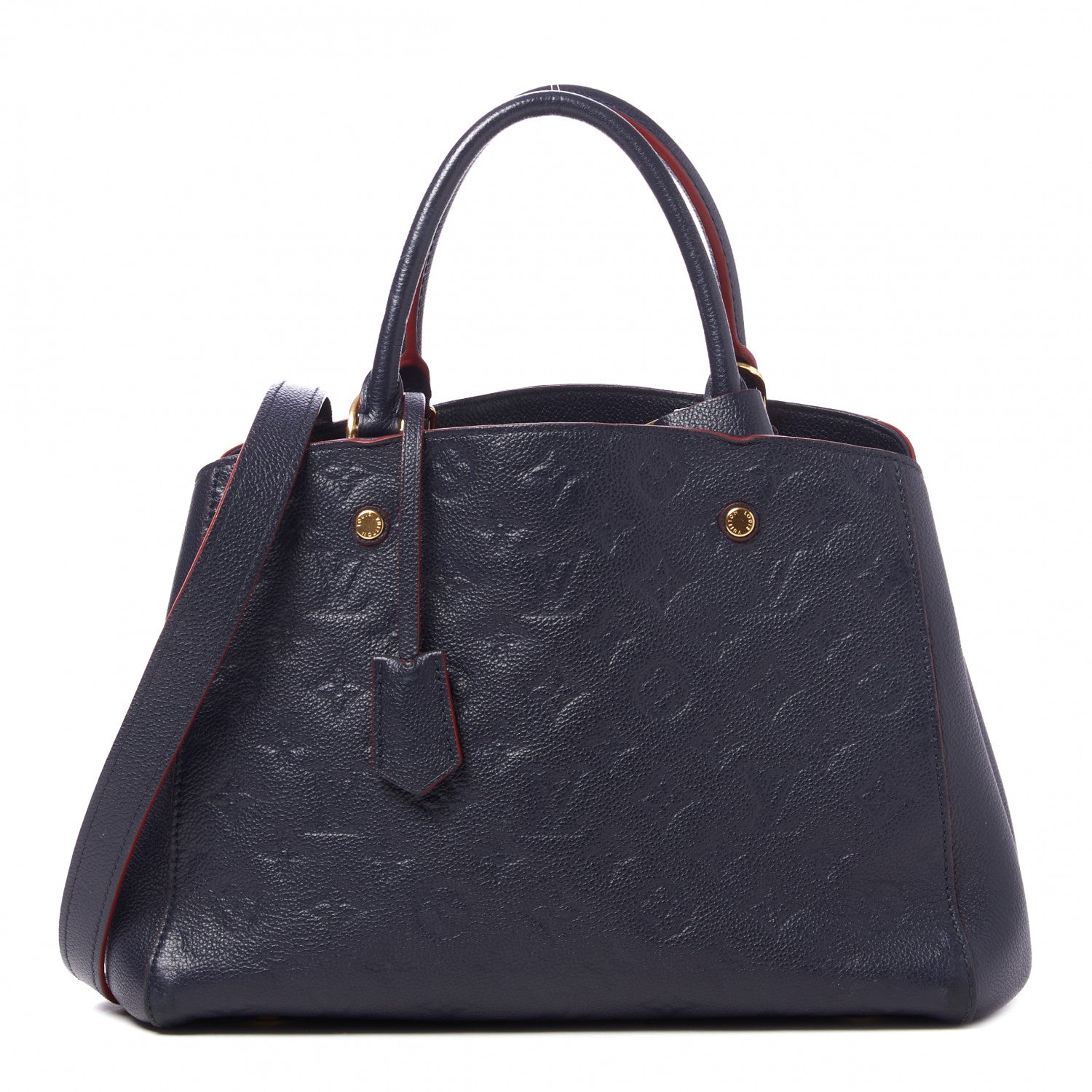 Louis Vuitton Empreinte Montaigne MM Marine Rouge 1 of 7
