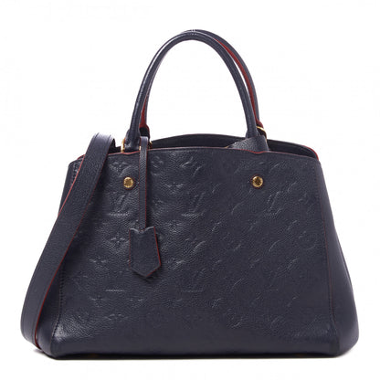 Louis Vuitton Empreinte Montaigne MM Marine Rouge 1 of 7