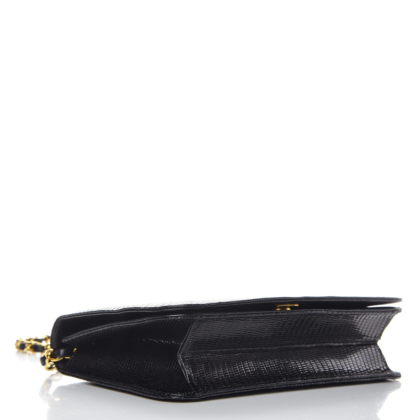 Lizard Small Single Flap Black