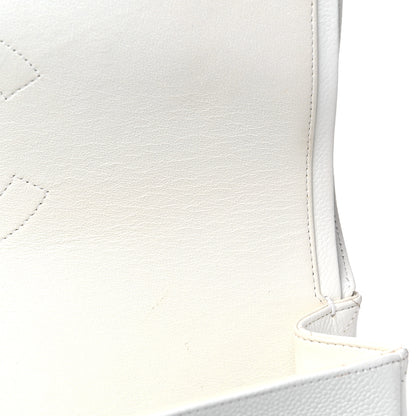 Chanel Caviar Quilted Maxi Double Flap White 10 of 15