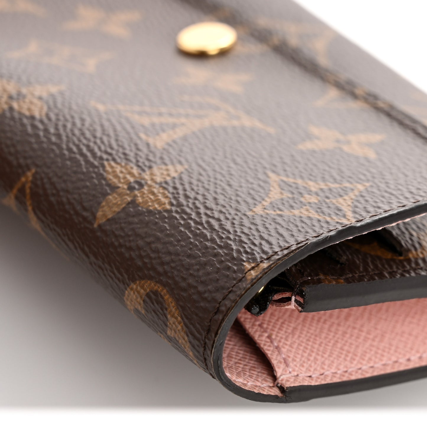 Monogram Emilie Wallet Rose Ballerine