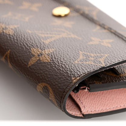 Louis Vuitton Monogram Emilie Wallet Rose Ballerine 8 of 10