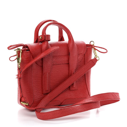 3.1 Phillip Lim Textured Calfskin Mini Pashli Satchel Red 3 of 10