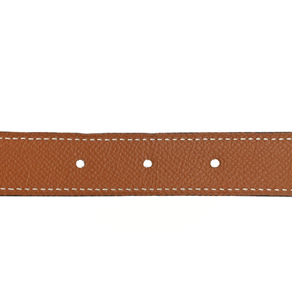 Hermes Epsom Swift 24mm Mors Belt 90 36 Gold Black 5 of 6