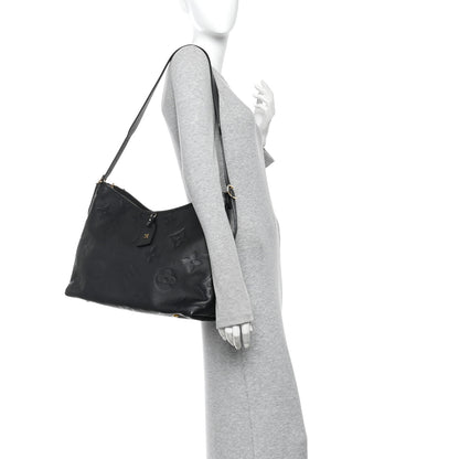 Louis Vuitton Empreinte Monogram Giant Carryall MM Black 2 of 10