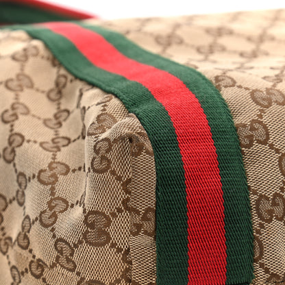 Gucci GG Monogram Medium Web Handle Vertical Tote Dark Brown 7 of 15