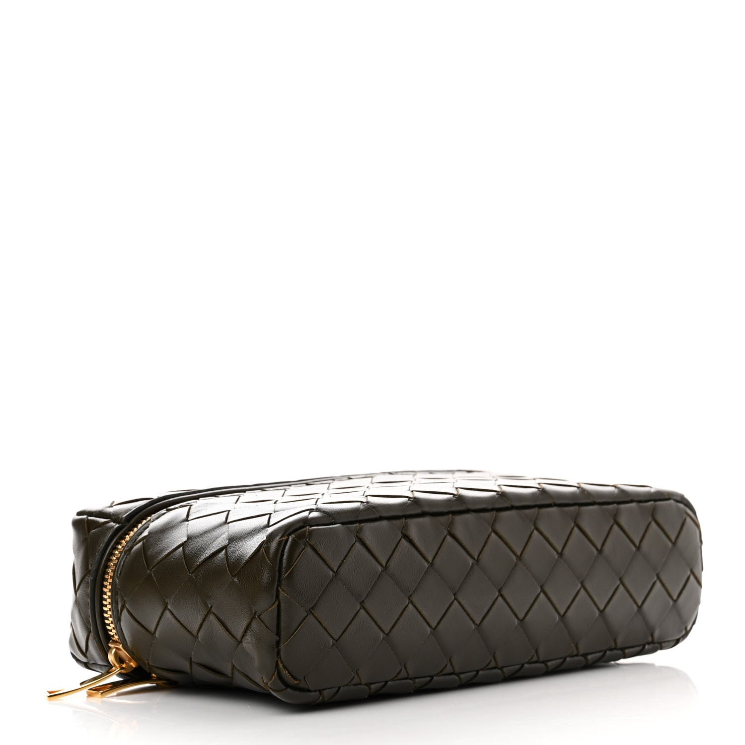 Bottega Veneta Calfskin Intrecciato Bang Bang Vanity Case Kaki 4 of 9