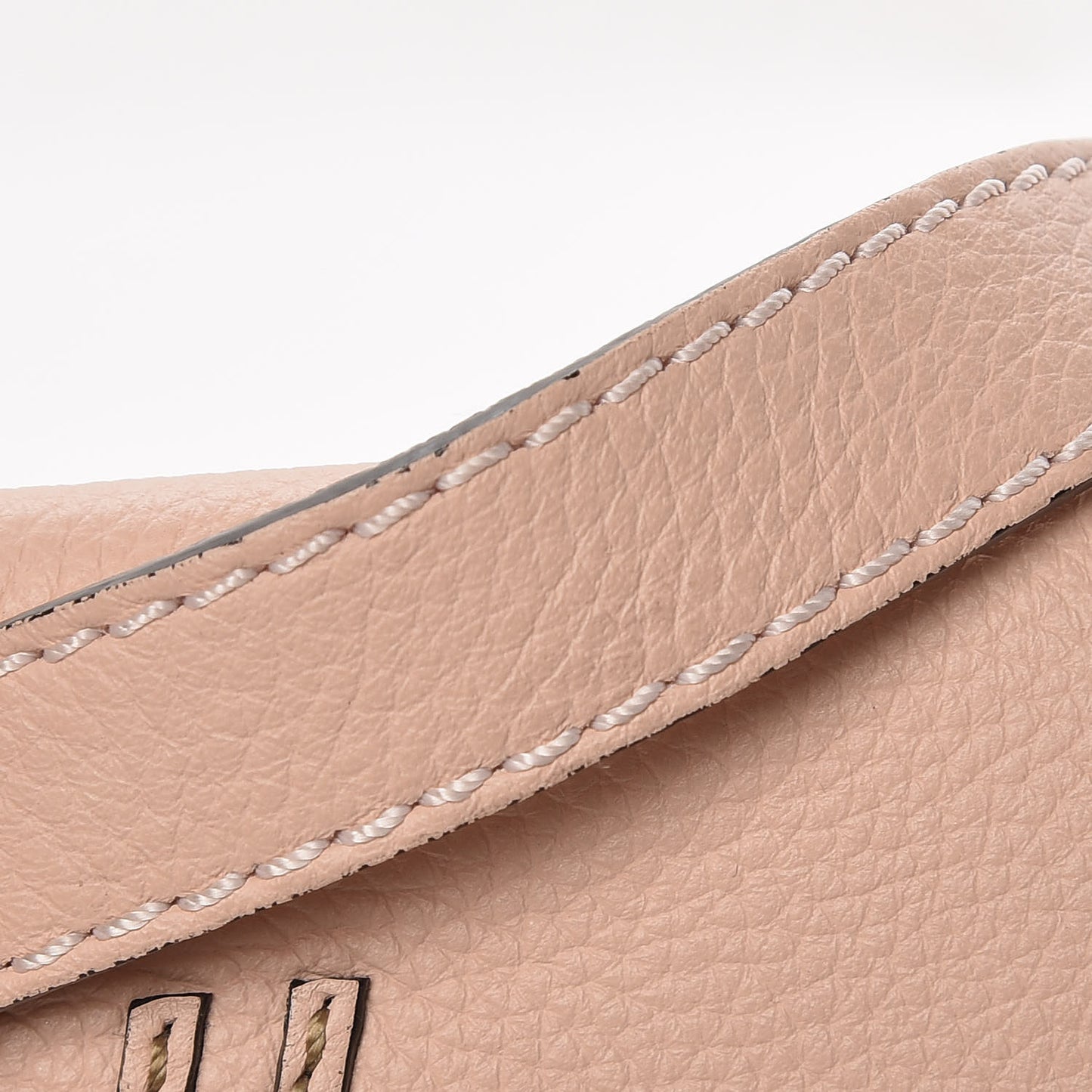 Calfskin Mini Marcie Round Crossbody Bag Blush Nude
