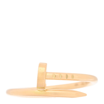 Cartier 18K Yellow Gold Small Juste Un Clou Ring 55 7.25 1 of 6