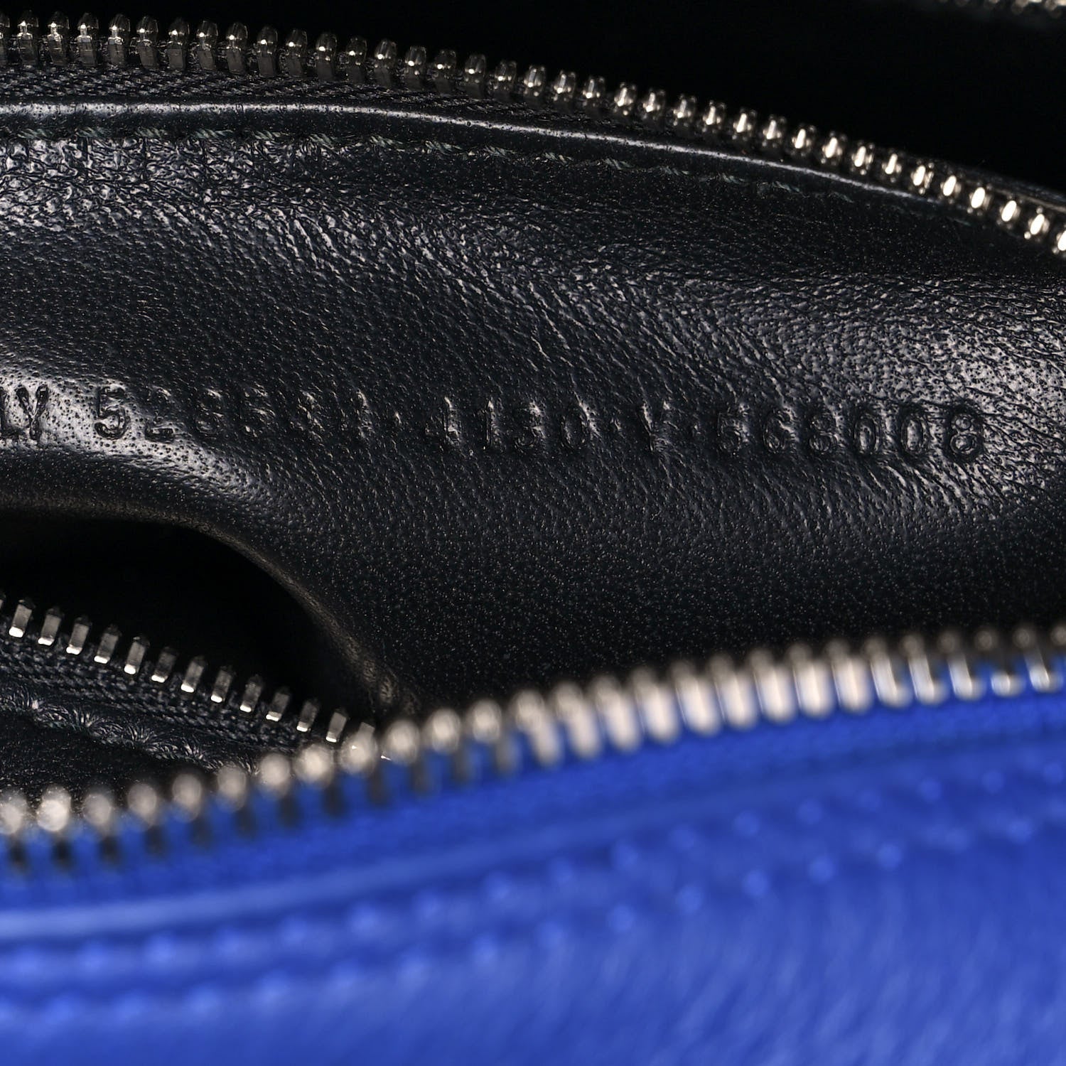 Balenciaga Shiny Day Calfskin Logo XS Triangle Square Bag Bleu Roi White 7 of 12