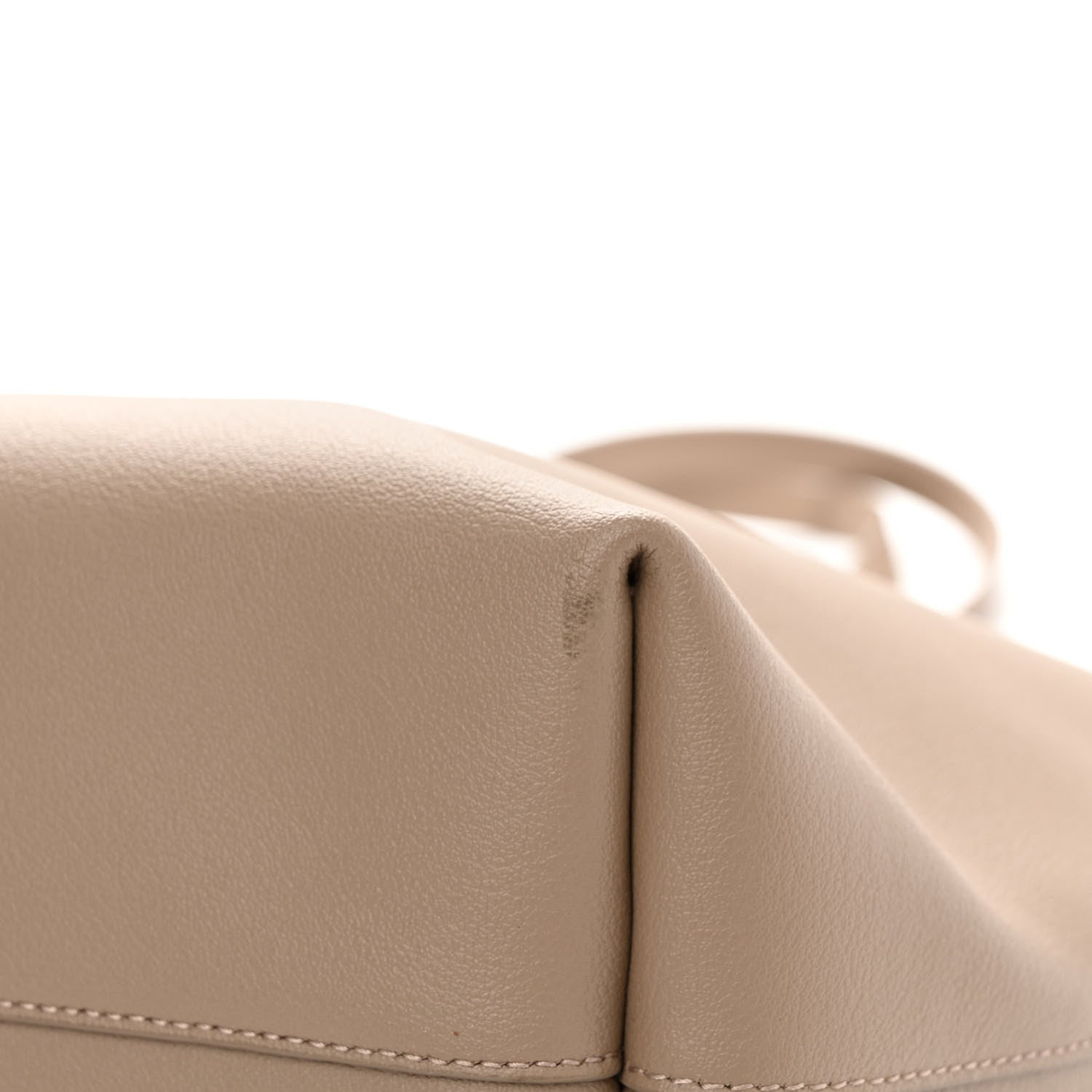 Saint Laurent Calfskin Large Shopping Tote Dark Beige 12 of 13