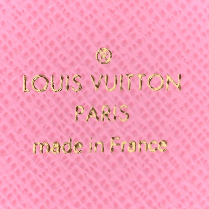 Louis Vuitton Damier Ebene 2023 Christmas Animation Ice Skating Sarah Wallet Pink 6 of 8