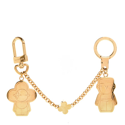 Louis Vuitton Metal Monogram Gaston & Vivienne Best Friend Bag Charm Key Holder Gold 1 of 3