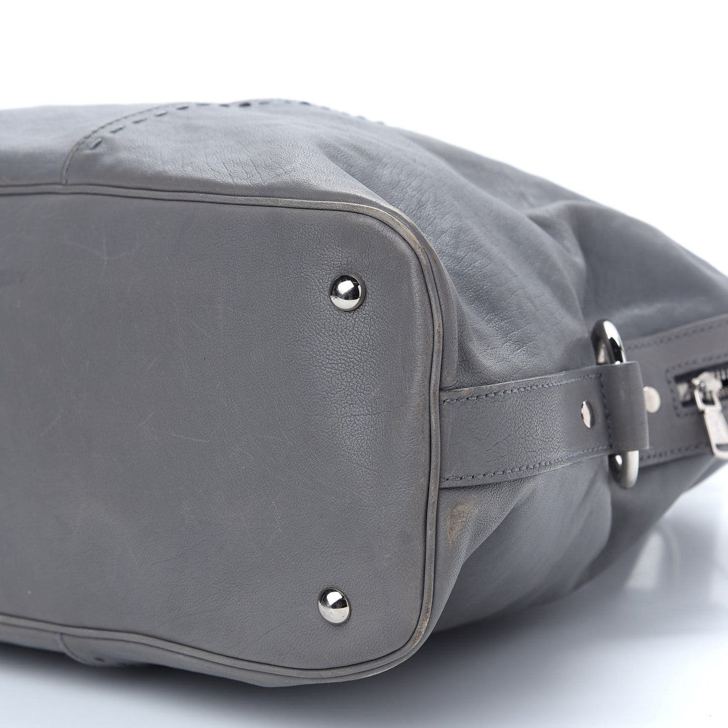 Calfskin Oversized Muse Gray