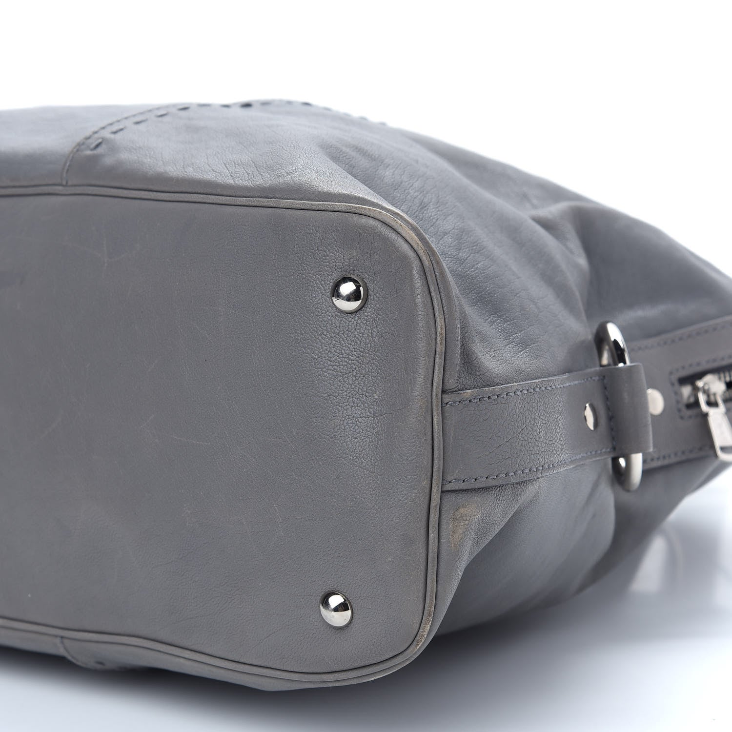 Saint Laurent Calfskin Oversized Muse Gray 9 of 11