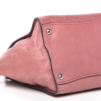 Prada Glace Calf Small Twin Pocket Tote Pink 6 of 10