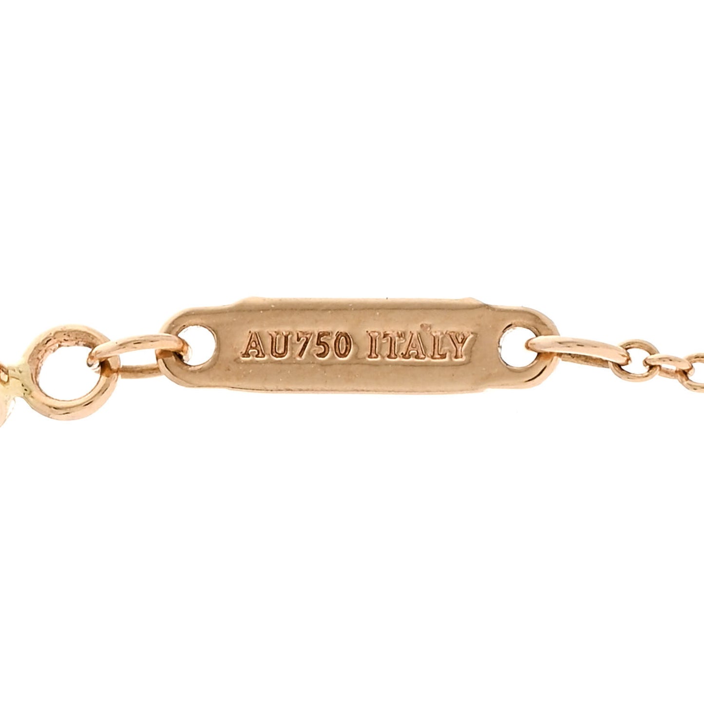 18K Rose Gold Small T Smile Pendant Necklace
