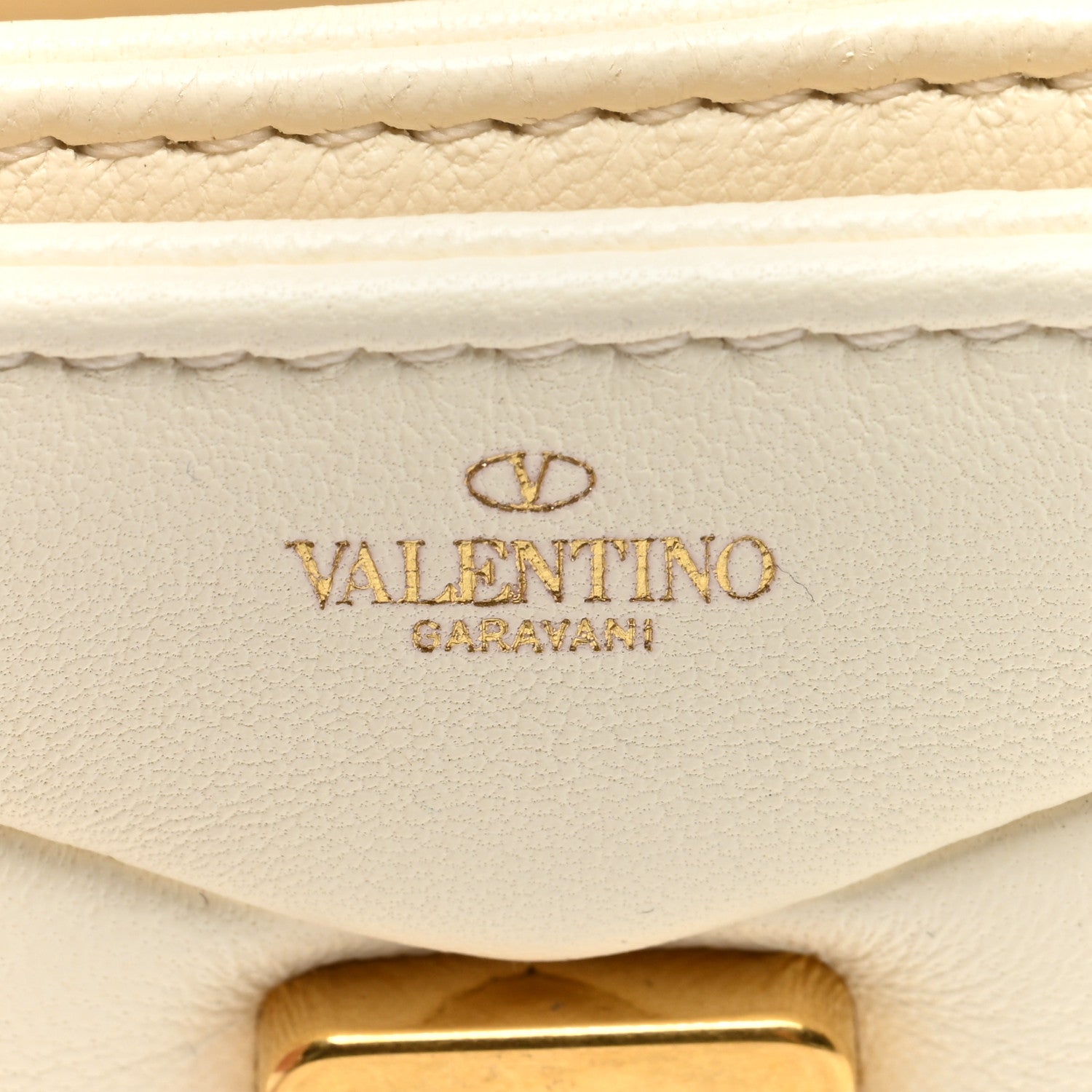 Valentino Garavani Nappa Micro One Stud Chain Bag Ivory 6 of 8
