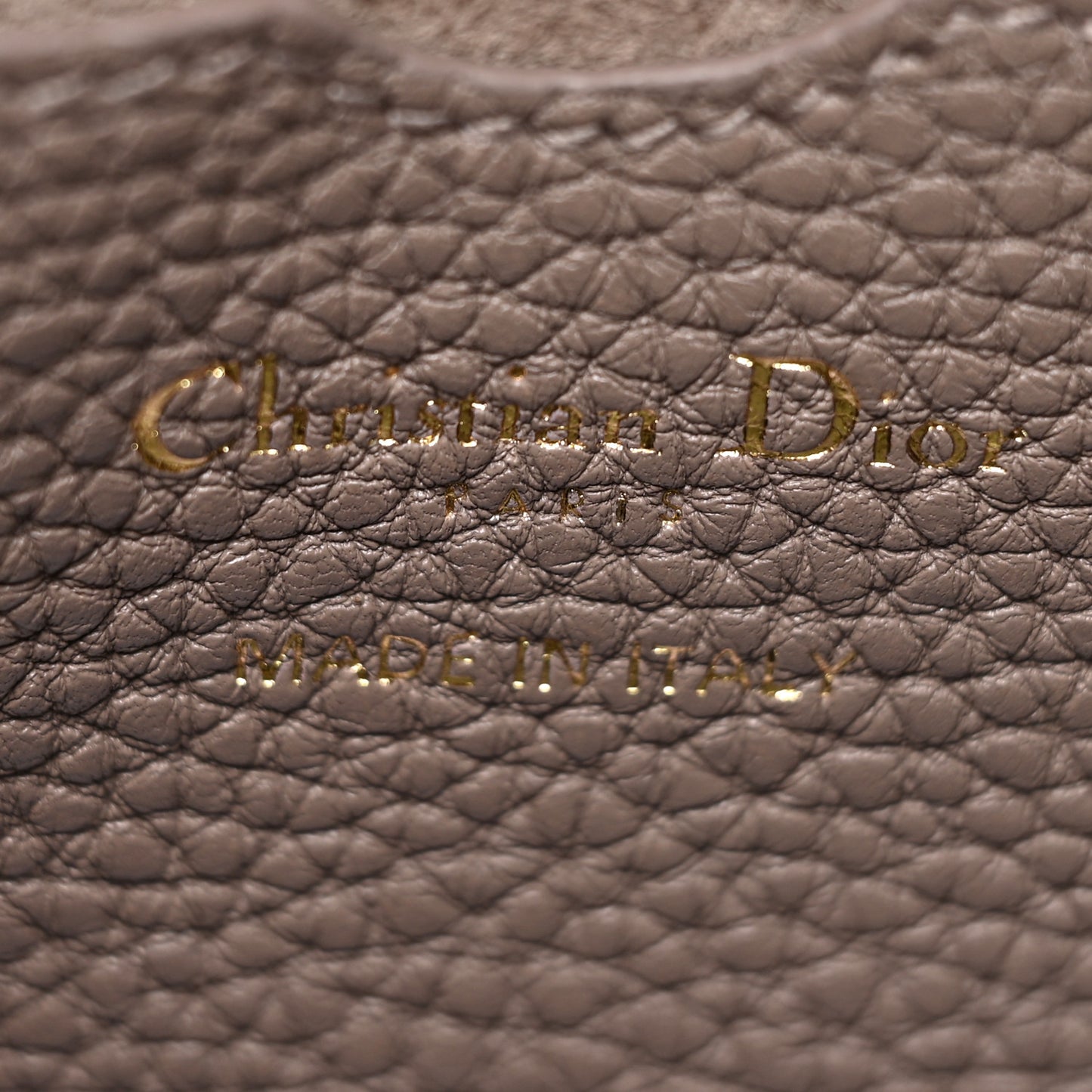 Grained Calfskin Medium Bobby Flap Taupe