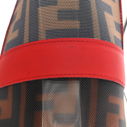 Fendi Technical Mesh FF Sneakers 36 Tobacco Red 10 of 14