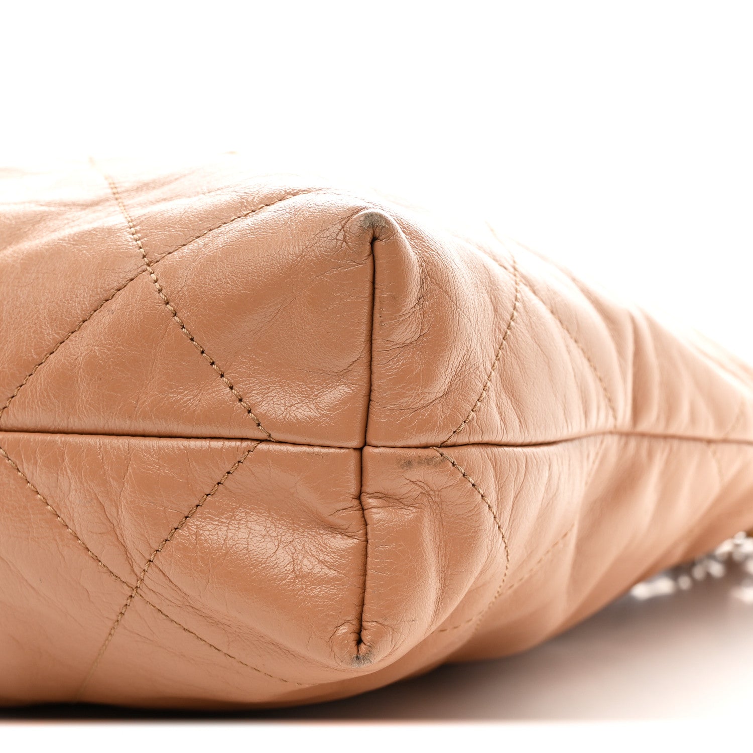 Chanel Shiny Calfskin Quilted Small Chanel 22 Beige 12 of 13