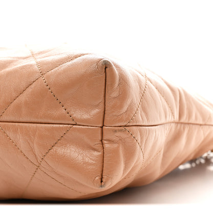 Chanel Shiny Calfskin Quilted Small Chanel 22 Beige 12 of 13