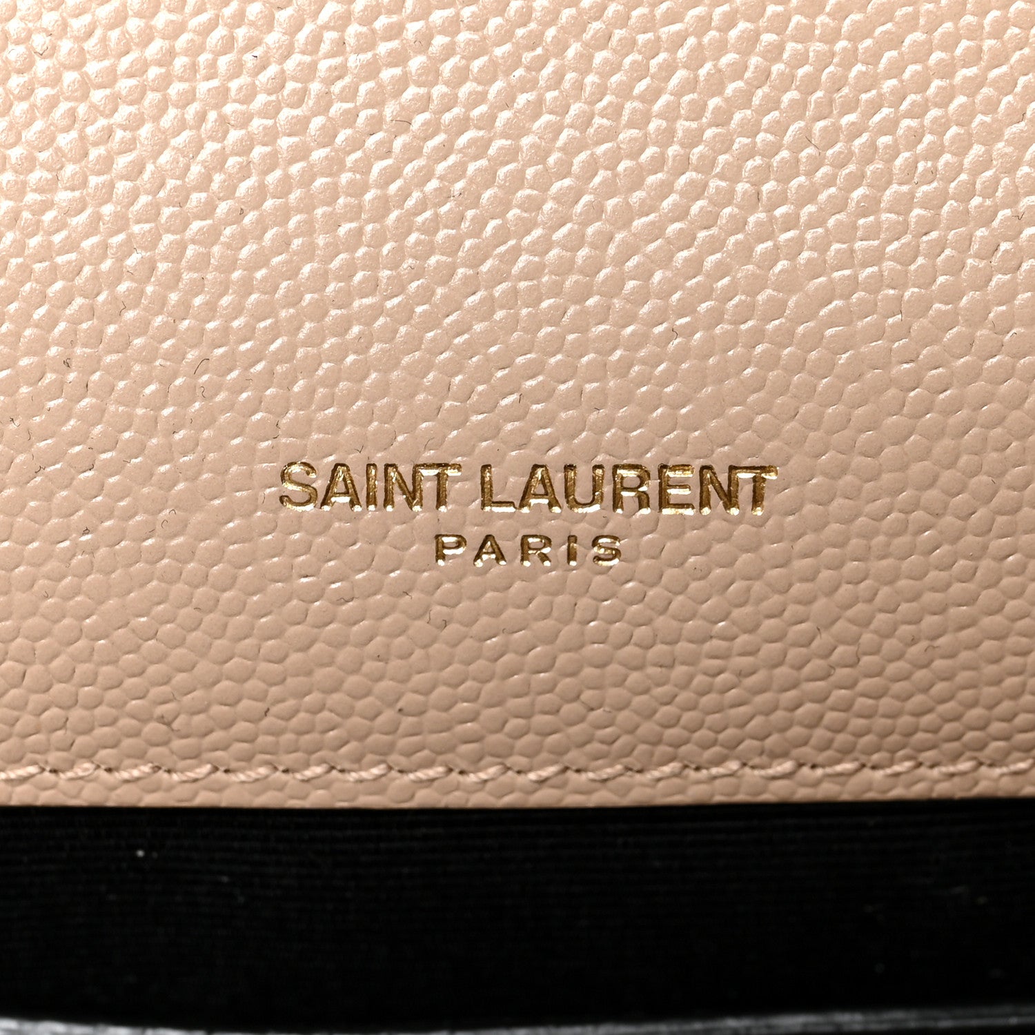 Saint Laurent Grain De Poudre Textured Mixed Matelasse Medium Triquilt Monogram Satchel Dark Beige 6 of 9