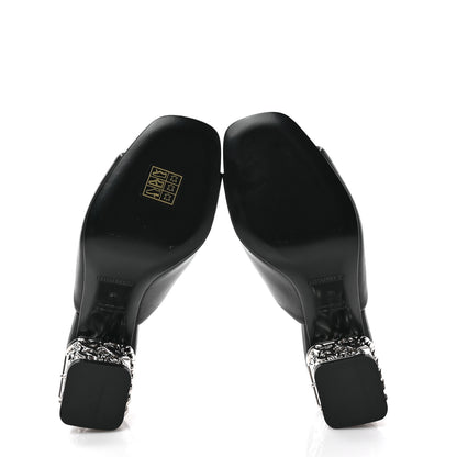 Hermes Nappa Glossy 60 Sandals 36 Black 4 of 7