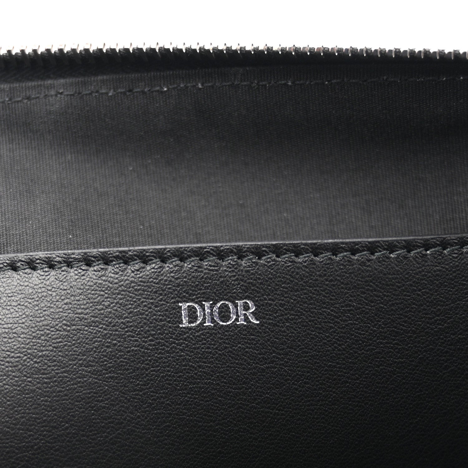 Christian Dior Oblique A4 Flat Pouch Clutch Blue 6 of 7