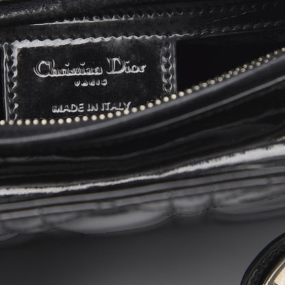 Christian Dior Patent Cannage Medium Lady Dior Black 6 of 12