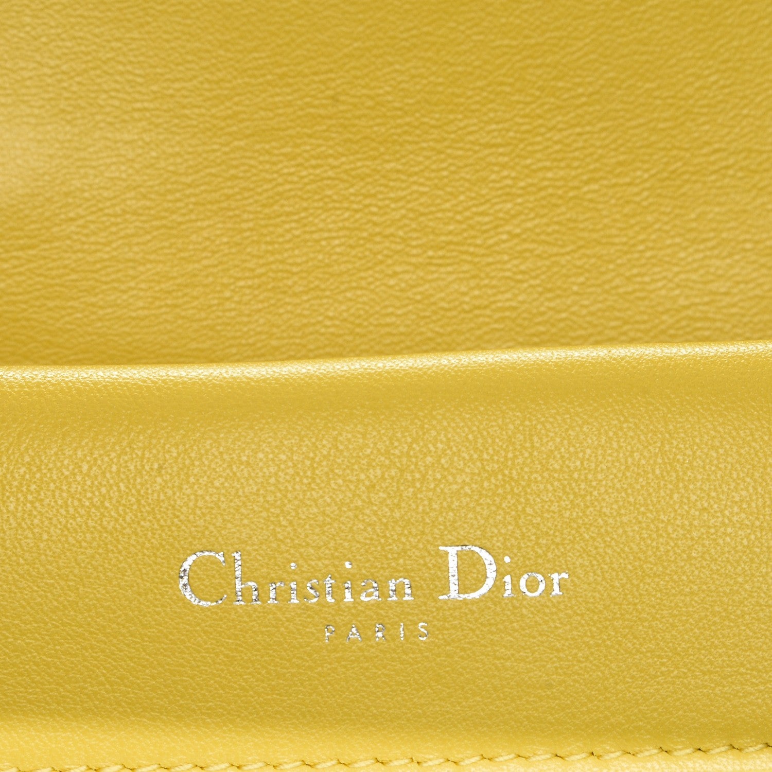 Christian Dior Smooth Calfskin Bi-Color Mini Be Dior Flap Bright Yellow Rose Dragee 11 of 13