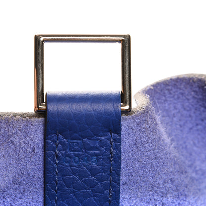 Hermes Taurillon Clemence Picotin Lock 26 GM Bleu Electrique 15 of 17