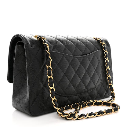 Chanel Caviar Quilted Medium Double Flap Black 3 of 10