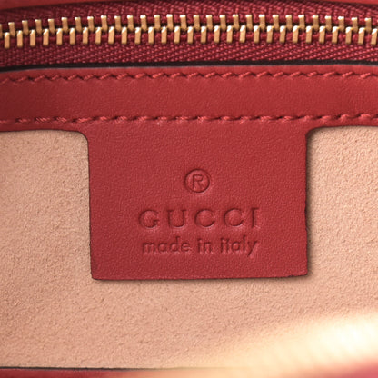 Gucci GG Supreme Monogram Kingsnake Heart Embroidered Small Boston Red 6 of 12