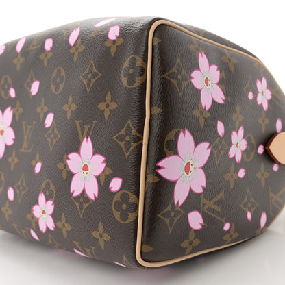 Louis Vuitton LV X TM Monogram Cherry Blossom Speedy Bandouliere 25 Sakura Brown 9 of 9