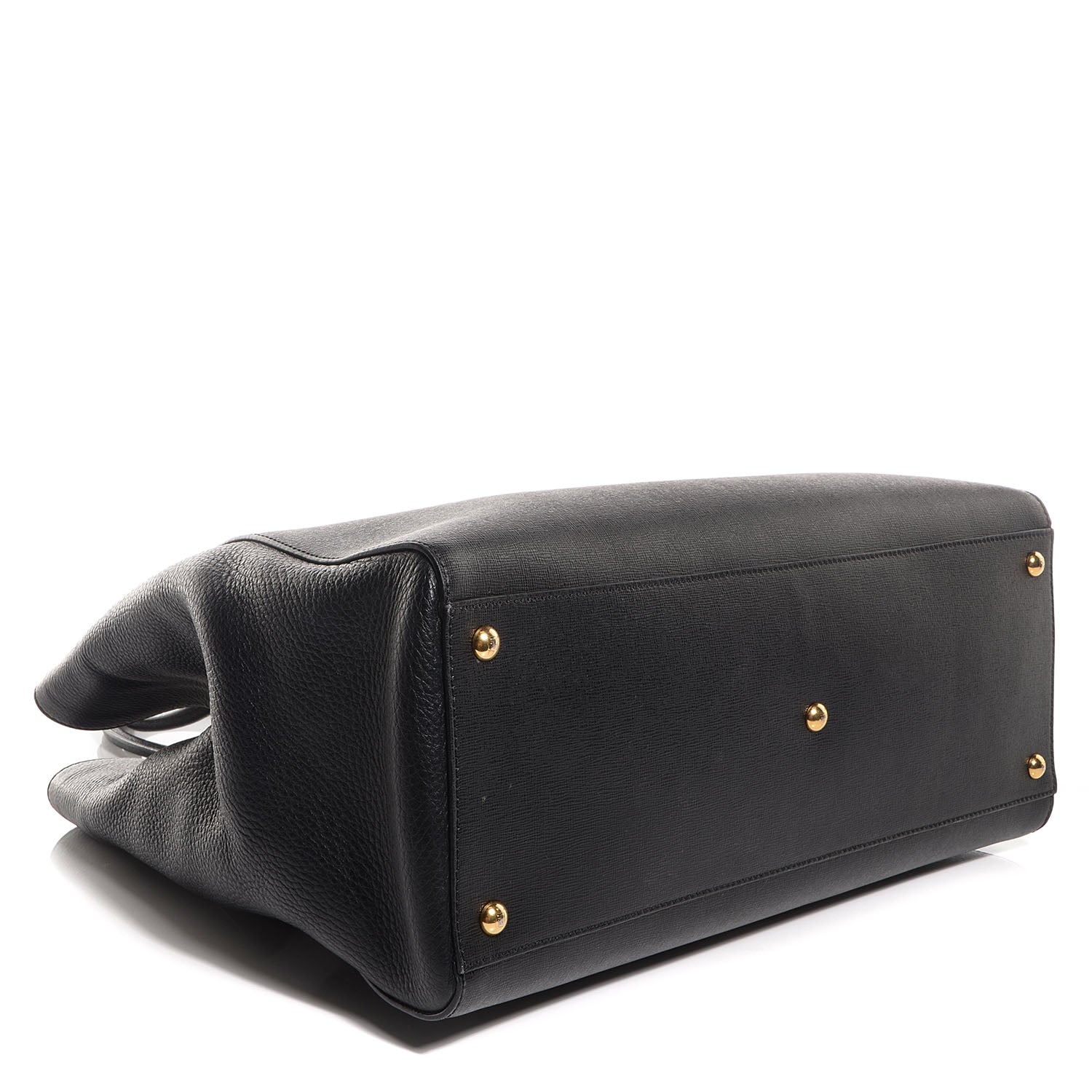 Fendi Vitello Elite Large 2Jours Tote Black 7 of 13