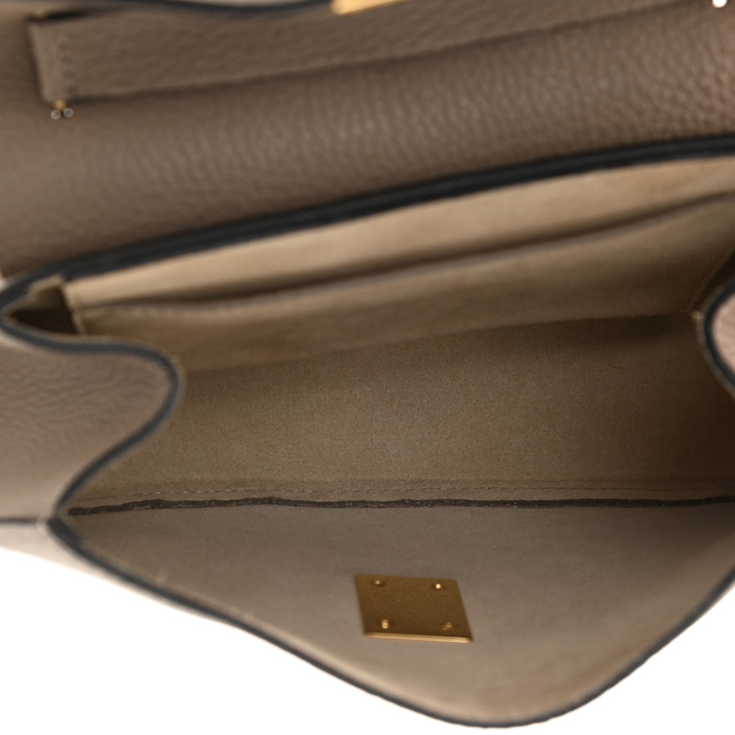 Grained Lambskin Drew Shoulder Bag Motty Grey