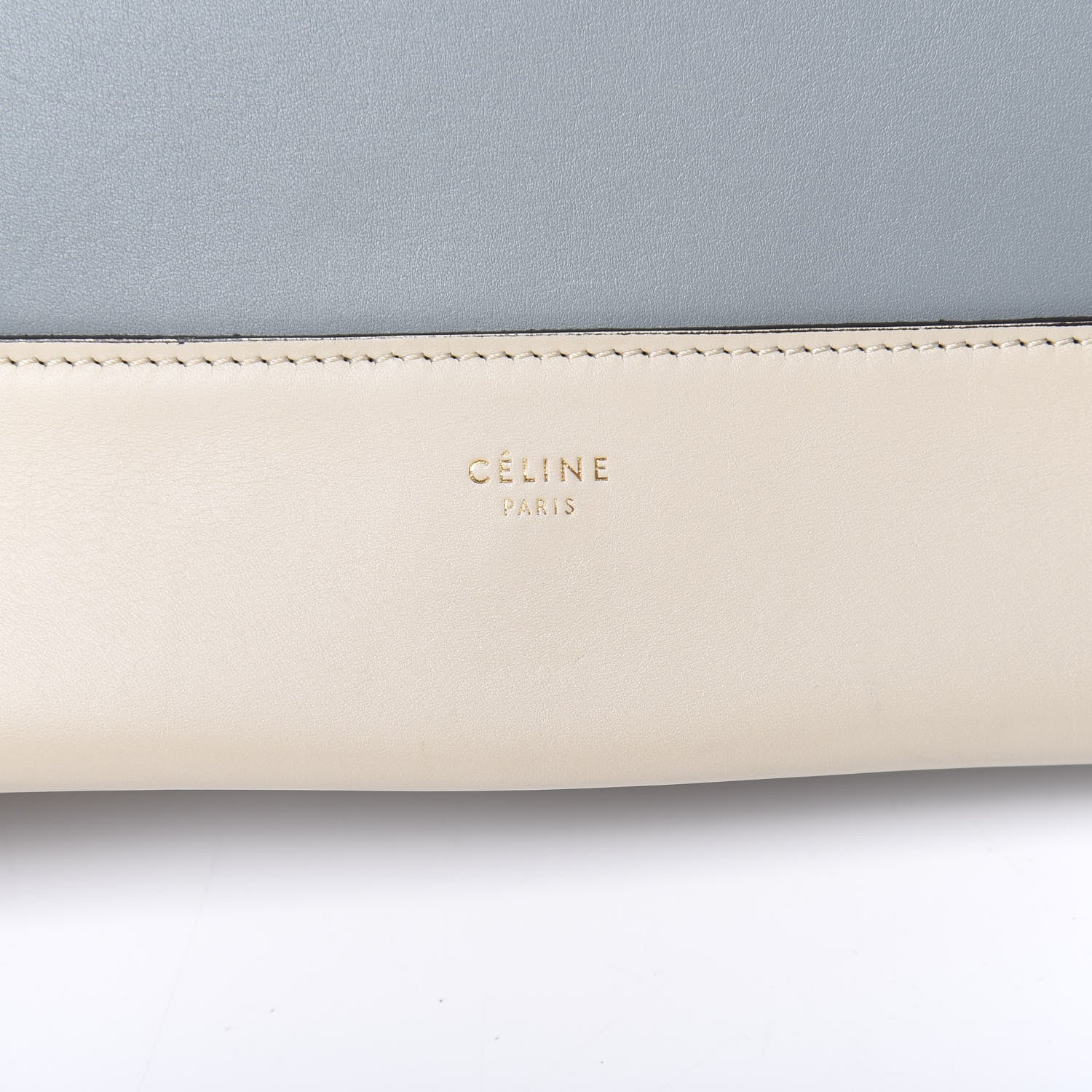 Celine Shiny Smooth Calfskin Medium Frame Shoulder Bag Grege Storm 7 of 12
