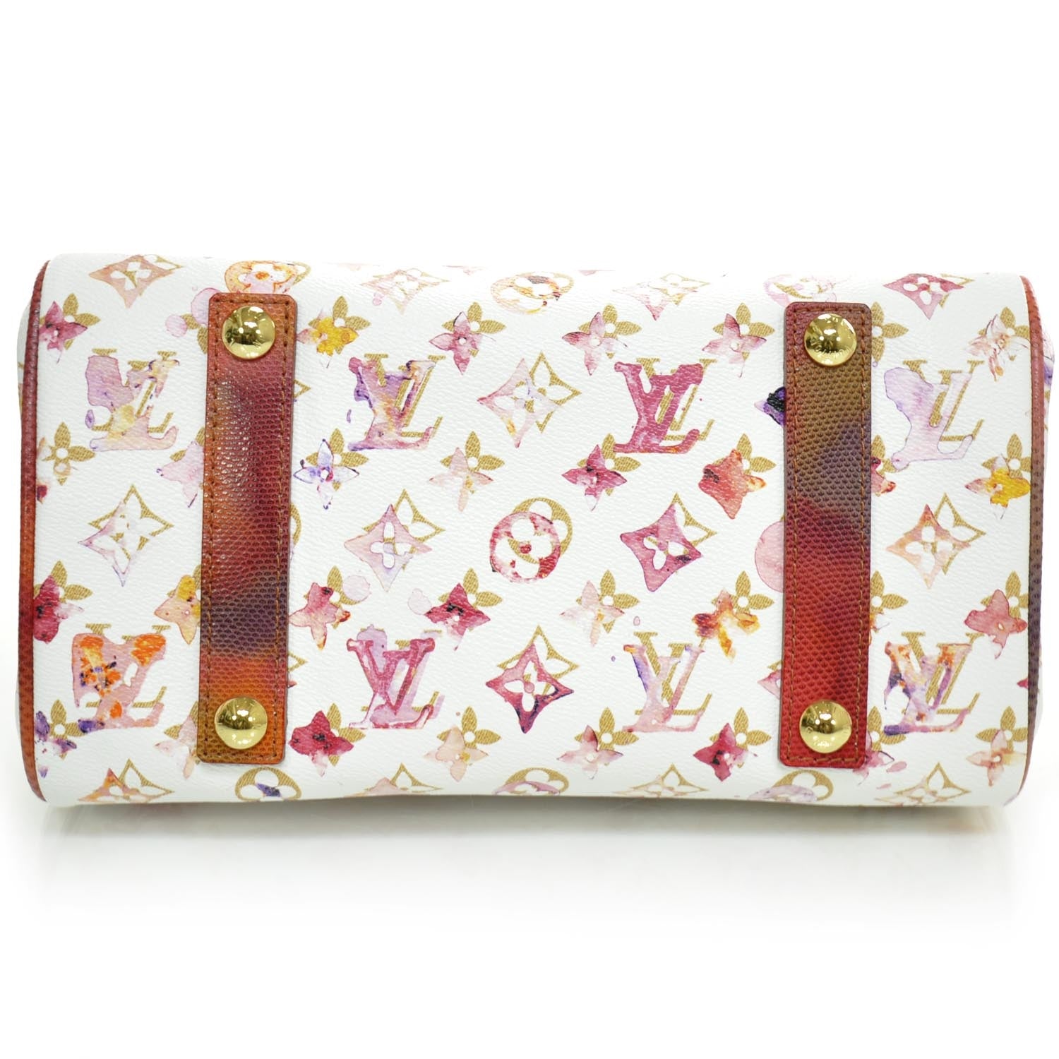 Louis Vuitton Watercolor Aquarelle Frame Speedy White 5 of 10