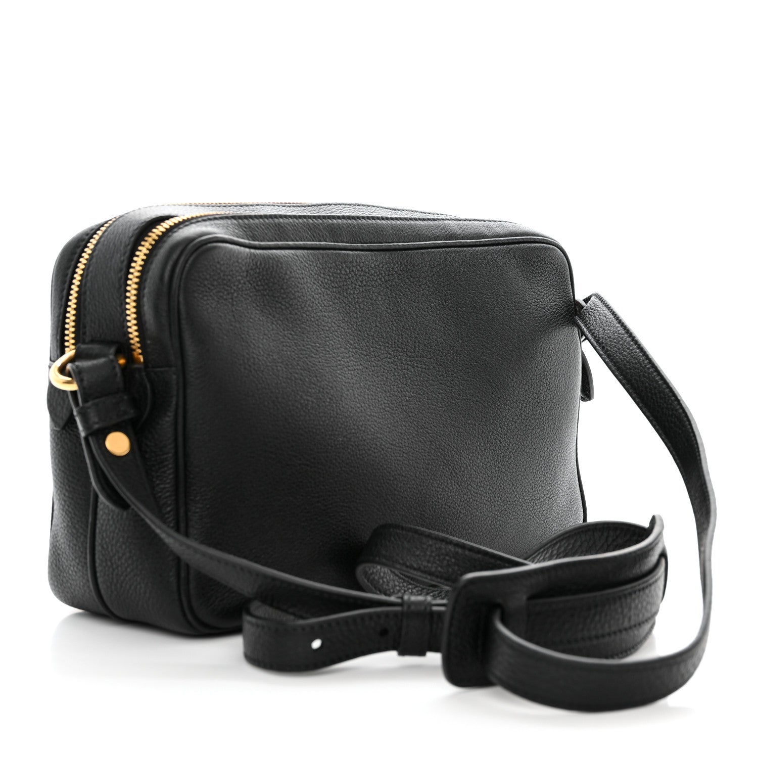Prada Vitello Phenix Camera Bag Black 2 of 12