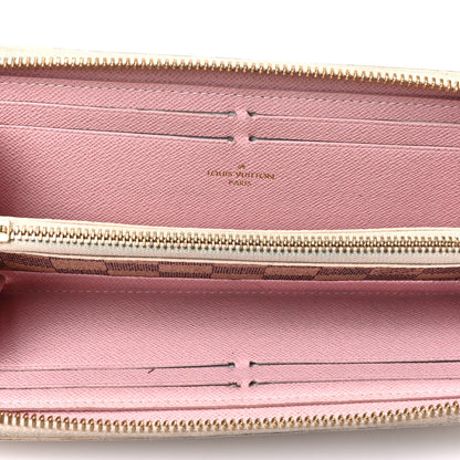 Louis Vuitton Damier Azur Clemence Wallet Rose Ballerine 5 of 8