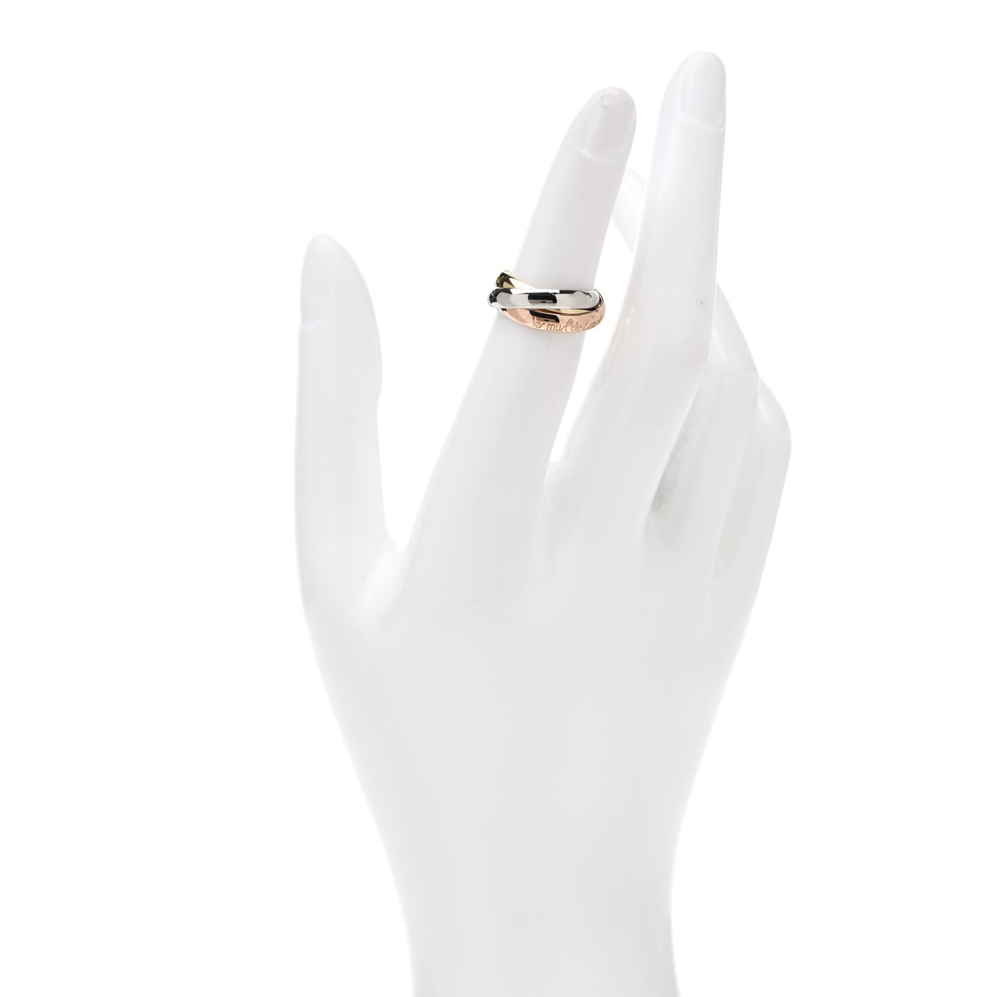 18k Pink Yellow White Gold Les Must De Cartier Trinity Ring 44 3