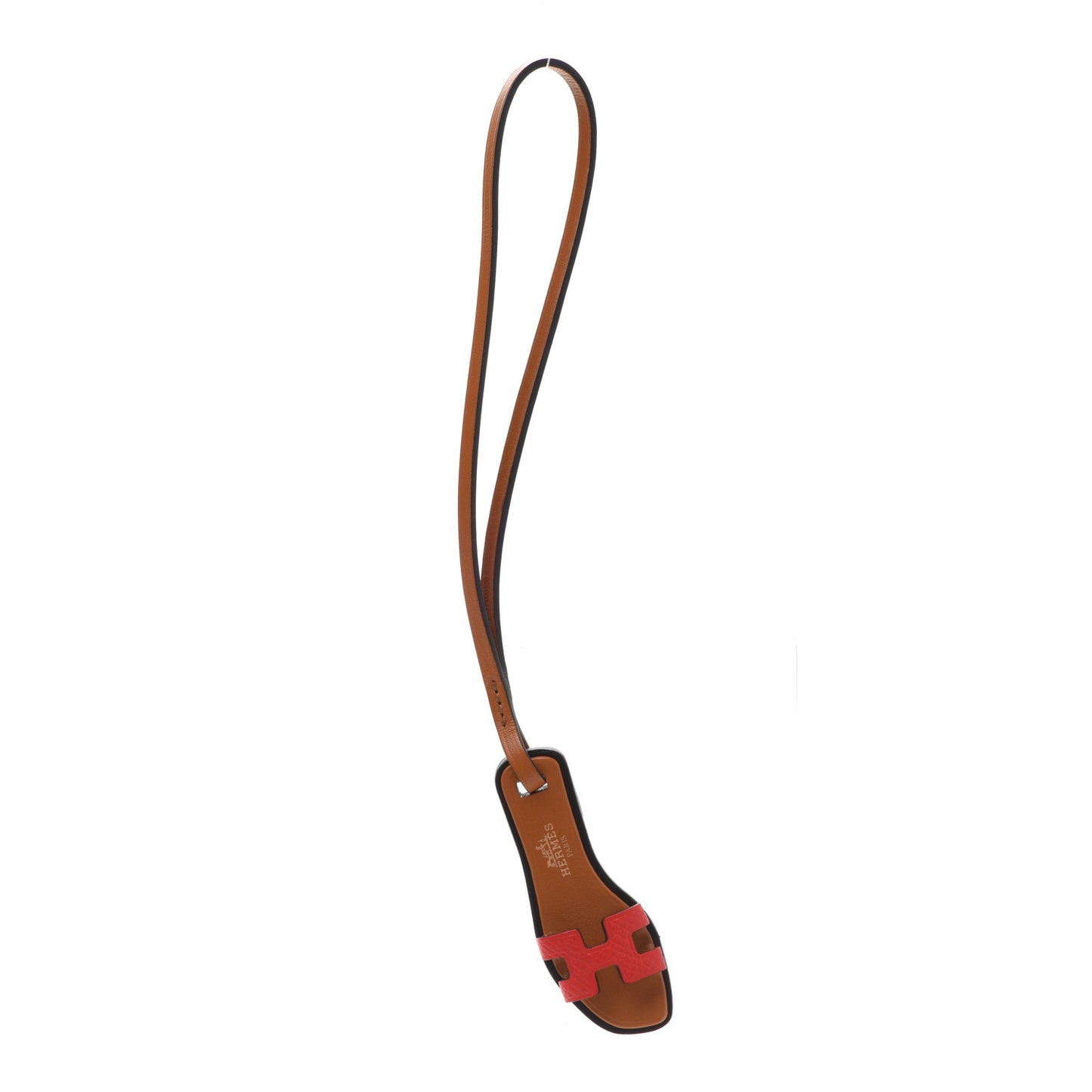 Epsom Butler Calfskin Hunter Oran Nano Bag Charm Rouge de Coeur