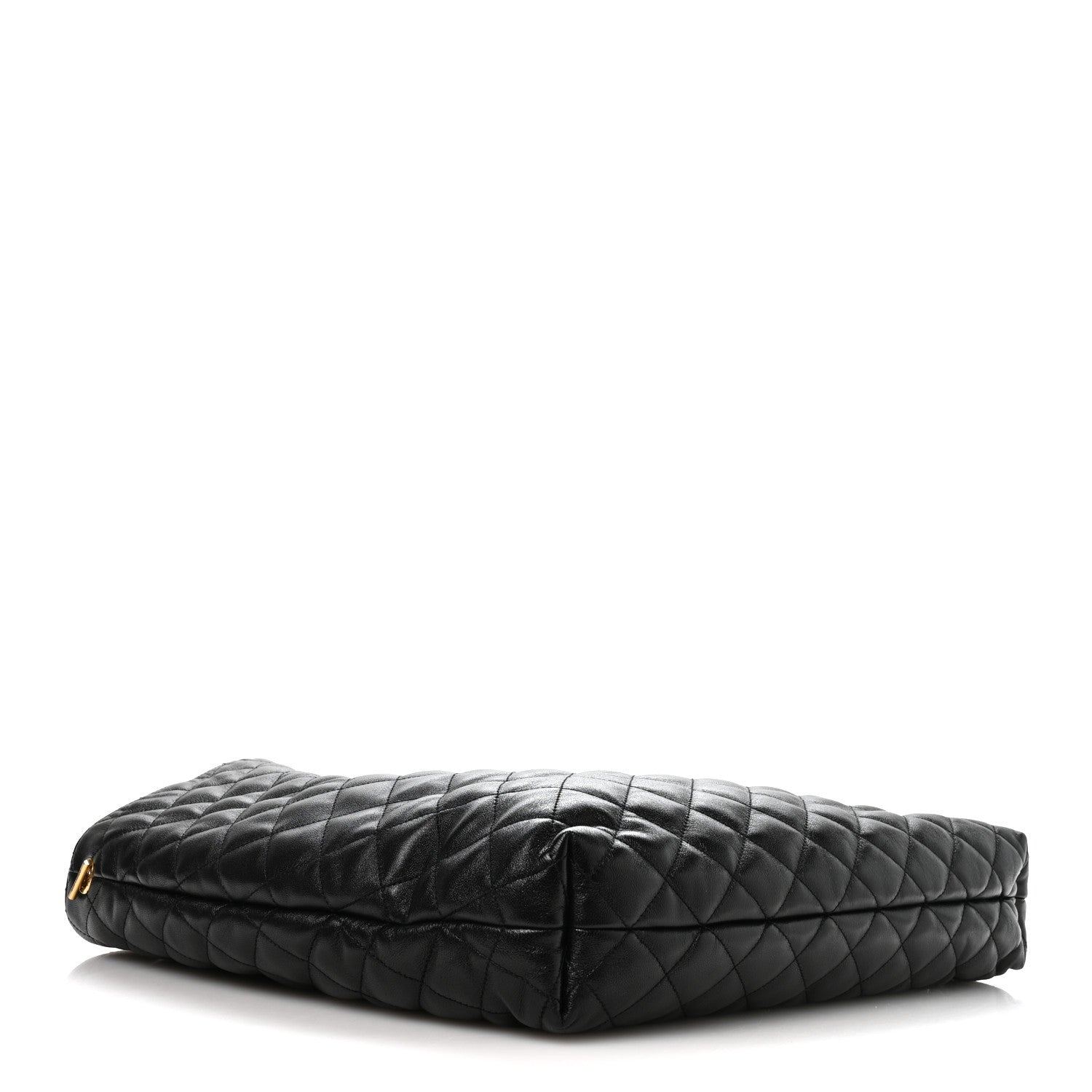 Saint Laurent Lambskin Quilted Maxi Icare Shopping Tote Black 4 of 10