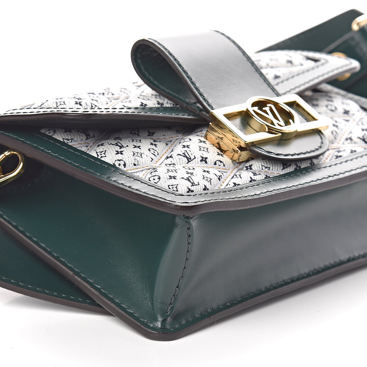 Denim Printed Monogram Dauphine Mini Bumbag